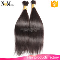 New product Silky Straight Wave human bulk hair marley braiding hair bulk